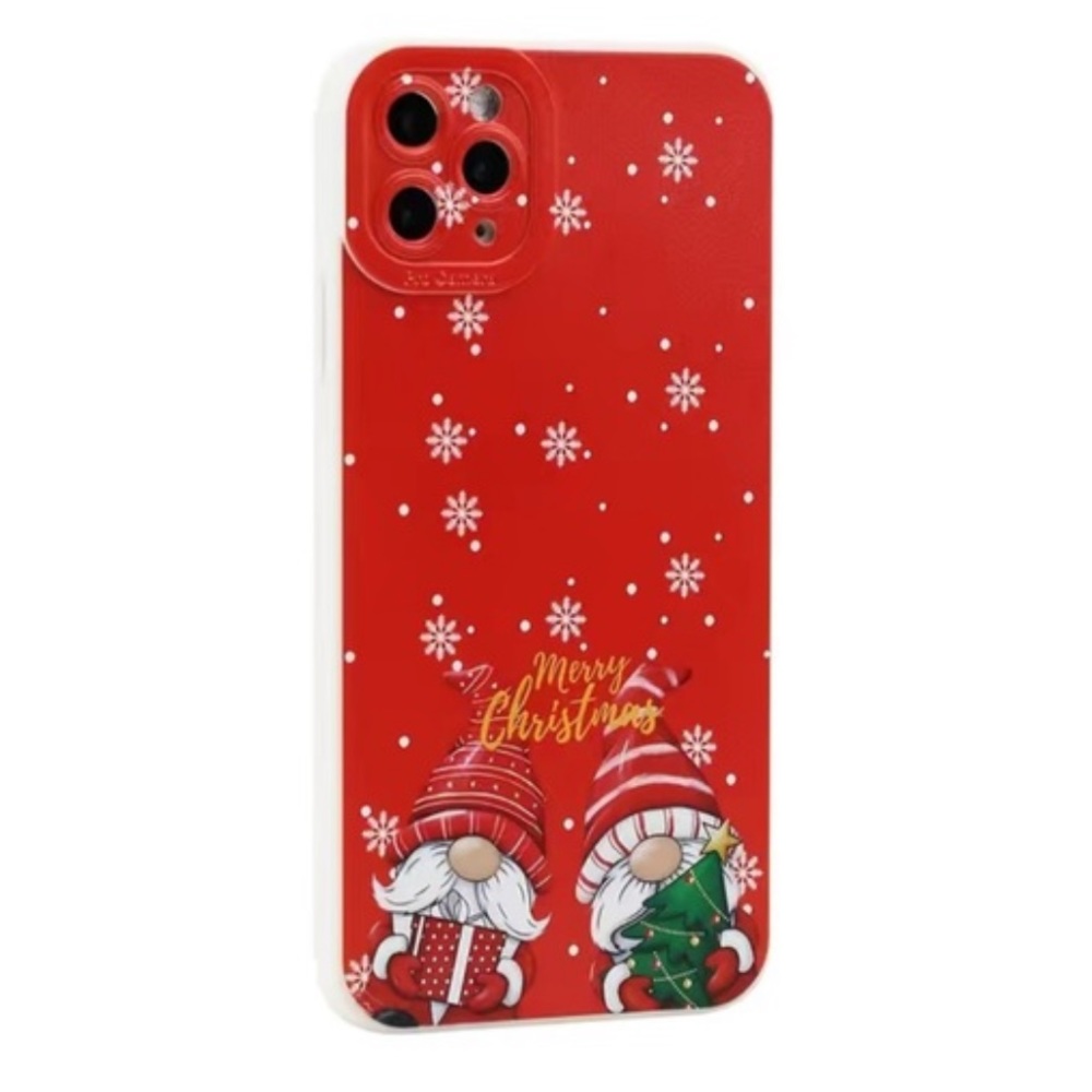 iPhone Phone Case Merry Christmas Gnomes built in camera protection